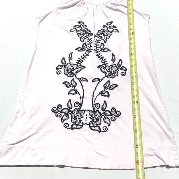 BCBG MaxAzria Cotton Halter Style Embroidered Coverup Dress Size Medium - Picture 14 of 16